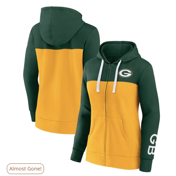 Women's Green Bay Packers Fanatics Branded Green/Gold Take The Field Color Block - Picture 3 of 3
